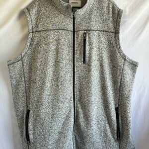 Sonoma Charcoal Zip-Up Fleece Vest